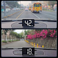Miniatyrbillede 5 af 5: GPS HUD Bildelektronik Digital Speedometer til Bil Motorcykel HD LED Tilbehør MPH