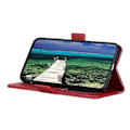 Miniatyrbillede 3 af 5: Kompatibel til Honor X7a 5G Ko Læder Tekstur Telefon Læder Cover Wallet Stand Telefon Etui Red