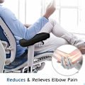 Miniatyrbild 5 av 5: Stol Armstödsdyna, 2-delars Set Ergonomisk Kontorsstol Högdensitets Memory Foam Mjuk Armbågsdyna, För Underarmsdekompression, Cushion Universe