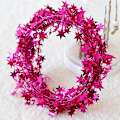 Miniatyrbilde 4 av 4: Glitterstjerne Glitterlenker med ståltråd for DIY juletre dekor