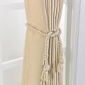 Miniatyrbillede 3 af 5: 2 stk. Håndlavede Hamp Reb Gardiner Draperinger Tieback Holdback Holder Line Tilbehør Q