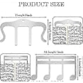 Miniatyrbild 2 av 5: 2-pack notklämmor notbladshållare pianonotklämmor notklämmor för piano keyboard stativ