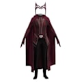 Pikkukuva 1 / 2: 4-14 Vuotta Lasten Tyttöjen Scarlet Witch Cosplay Juhlapuku Karnevaali A 7-8Years