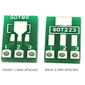 Pikkukuva 5 / 5: 100 kpl SOT89 SOT223 - DIP PCB -siirtokortti Pin-sovitinlevy Kaksipuolinen 1,5 mm 2,3 mm - 2,54 mm