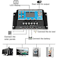 Miniatyrbilde 3 av 5: 300w 12v solcellepanelsett batterilader 300 watt 12 volt off-grid system med 10a-60a kontroller