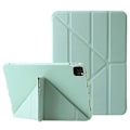Miniatyrbilde 1 av 5: Kompatibel med iPad Pro 13 (2024) Deksel Origami Stativ Auto Sleep / Wake PU Lær+Silikon Nettbrettdeksel Green
