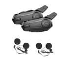 2 st Bluetooth Intercom Motorcykel Fullhjälm Bluetooth Headset kompatibelt med 2 Intercomunicador Trådlösa Headset