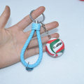 Miniatyrbillede 1 af 5: Volleyball Fodbold Nøglering Sports Nøglering Dekoration Taske Spiller Gave Nøglering 22