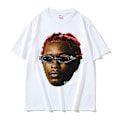 Miniatyrbillede 2 af 5: Rapper Young Thug Thugger Rød Vintage Grafik T-shirt Mænd Kvinder Hip Hop Street Tee q05425 Black M