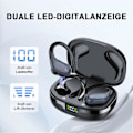 Miniatyrbillede 2 af 5: BX-17 Bluetooth 5.3 In-Ear Øretelefoner med Mikrofon - Sort