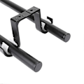 Miniatyrbilde 3 av 5: 2 stk. Doble gardinstangbraketter Takmonteringsstøtter Aluminiumlegering Svart