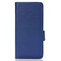Miniatyrbillede 2 af 5: Kompatibel med Asus ROG Phone 5 / ROG Phone 5s / ZS676KS / ZS673KS Litchi Tekstur PU Læder Telefon Cover Magnetisk Lukning Wallet St DarkBlue