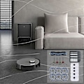 Miniatyrbillede 5 af 5: Til Deebot X1 TURBO/OMNI Robotstøvsuger Hovedbørste Sidebørste HEPA-filtre Støvposer Moppepuder Udskiftning