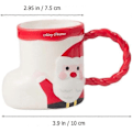 Miniatyrbilde 2 av 5: Julenissekrus Julekaffekrus Søt Kaffe Te Melkekopp Nisseformet Vannkopp Høytidsfestlig Gave 360ml