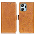 Miniatyrbillede 1 af 5: Kompatibel til Honor X7a 5G Ko Læder Tekstur Telefon Læder Cover Wallet Stand Telefon Etui Yellow