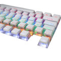 Miniatyrbild 1 av 5: PBT104 Tangentbordstangent Tvåfärgad Genomskinlig Glitterpulver Snabb Respons Tillbehörsbyte C