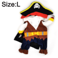 Miniatyrbillede 2 af 5: Hunden Forvandles Til Et Piratkostume Nyt Halloween Kæledyrskostume l