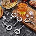 Miniatyrbild 4 av 5: 10 st Flasköppnare Blank DIY Ölflasköppnare Rostfritt Stål Platt Flasköppnare Insatser Kit Bi