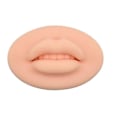 Miniatyrbild 1 av 2: Öppen Mun 3D Läpp Bästa Praxis Silikonhud Med Tänder Smink Läpp Mannekäng light beige