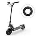 Miniatyrbillede 3 af 5: 11 tommer 100/65-6.5 Elektrisk Scooter Vakuum Hjul Dæk Slangeløst Dæk til DT Bredere Off-Road Dæk med