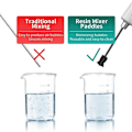 Miniatyrbillede 4 af 5: 5 stk. Resin Mixer Paddles med 2 forlængerstænger, Epoxy Mixer Tilbehør til kraftig blanding, Genanvendelig