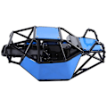 Miniatyrbilde 2 av 5: Rock Karosseri Chassis Kit for 1/10 RC Crawler Bil Axial SCX10 II 90046 UTB10 Capra, Blå