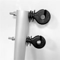 Miniatyrbillede 1 af 5: 50 stk. Flade Møde-Isolatorer Elektrisk Gærde Isolatorer Gevindede Elektrisk Gærde Isolering Spiral Isul