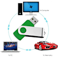 Miniatyrbillede 5 af 5: 8GB Pakke med 10 Drejelige USB-stik USB 2.0 Flash Drive Drejelig Lagerdisk Hukommelseskort Pendrive med Snore (10 Farver 8GB*10PCS)