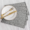 Miniatyrbild 5 av 5: Placemats Set om 6 Vävda Bordstabletter för Matbord Lätt att Torka Rent Fläckbeständiga Bordstabletter