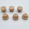 Miniatyrbillede 1 af 4: Møbelknop 20 Stk Møbelknop Træ Møbelhåndtag Træhåndtag Knop Træ 20 stk