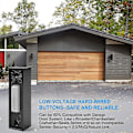 Miniatyrbild 4 av 5: 2 st Universal Garageportöppnare Strömbrytare 41a4166 Belyst Väggmonterad Tryckknapp Svart Finish Med