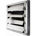 Miniatyrbillede 1 af 4: 150 mm Ventilationsrist i rustfrit stål med bevægelig lamel, firkantet