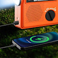 Miniatyrbilde 2 av 5: 2000MAh Nødradio Bærbar Håndsveivradio AM/FM/SW LED Værvarslingsradio med Lommelykt