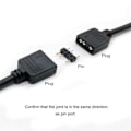 Miniatyrbillede 5 af 5: 2 stk. ARGB Splitter Kabel, 1-til-4 Hun til Hun 5V 3-polet Adresselig RGB Splitter Forlængerkabel