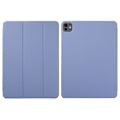 Miniatyrbillede 1 af 5: Kompatibel med iPad Pro 11 (2024) Taske PU Læder Tri-fold Stand Magnetisk Lukning Tablet Cover Purple