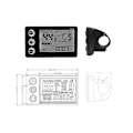Miniatyrbild 5 av 5: S866 Kontrollerpanel Dashboard+36V 350W Sinusvåg Kontroller Elektrisk Cykel LCD-Display för E-Bike