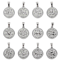 Miniatyrbild 1 av 5: 12 st Zodiak Hänge Tillbehör Rostfritt Stål Set Handgjorda Halsband Smycken för DIY Hantverk