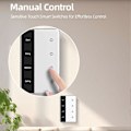 Miniatyrbild 2 av 5: TUYA Zigbee DIY Namn Switch 4-vägs Smart Touchscreen Switch US Typ Fungerar med Tuya Alexa Home Röststyrning
