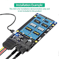 Miniatyrbild 5 av 5: Ny version Dual M.2 NVME SSD till Dual SFF-8643 Adapter