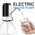 Miniatyrbild 1 av 5: Vit/Svart Vattenflaskpump USB-laddning Automatisk Brytare Dricksvattendispenser Laddning Ett Klick Auto Sw