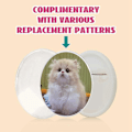 Miniatyrbilde 4 av 5: Enkel Knappemaskin for Merker, DIY Pin Badge Knappepressemaskin 48 stk Knappdeler