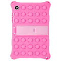 Miniatyrbilde 3 av 5: Kompatibel med Galaxy Tab A8 10.5 (2021) Fidget Sensorisk Silikon Boble Angst Stress Reduserende Leker Anti-skli Tekstur Nettbrettdeksel Pink