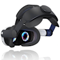 Miniatyrbillede 4 af 5: Hovedrem til 3 VR Headset Forbedrer Komfort Justerbar Hovedrem til 3 Sort