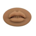 Miniatyrbild 1 av 2: Öppen Mun 3D Läpp Bästa Praxis Silikonhud Med Tänder Smink Läpp Mannekäng light Brown
