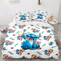 Miniatyrbilde 1 av 2: Stitch 3D-printet sengesett dynetrekk dynetrekk putetrekk barnegave farge 10 AU DOUBLE 180x210cm