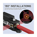 Pikkukuva 2 / 5: 250A 12V Virtakisko Akun Virranjakelulohko Auton Audio 12 Voltin DC Virtakisko 4 x 3/8 tuuman Navat 6 x