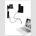 Miniatyrbillede 2 af 5: Indbygget laptop-højttaler til X240 X250 X230S X260 X270 bærbar computer, venstre og højre højttalere, lyd, sort