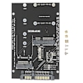 Pikkukuva 2 / 5: M.2 NGFF MSATA SSD - 2.5 tuuman SATA 3.0 -sovitin 2 in 1 -muunninkortti PC-kannettavalle