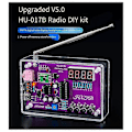 Miniatyrbilde 2 av 5: Ny -017B DIY FM Radio Elektronisk Kit Justerbar Frekvens 87-108MHz Digital Display DIY Lodding P