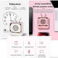 Miniatyrbilde 4 av 4: Retro Bluetooth Høyttaler, Vintage Bærbar Bluetooth Høyttaler Bærbar FM Radio Mini Høyttaler